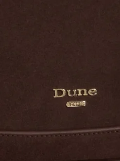 Bruin - Direction Small nette schoudertas met ronde hals*Dune London Online