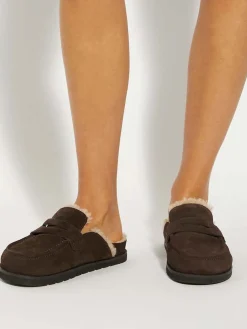 - Goldy Lined Backless Loafers*Dune London Discount