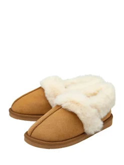 - Faux Suede Collar Full Slippers*Dunlop Outlet