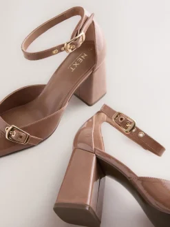 - Forever Comfort® Buckle Closed Toe Block Heels*Next Best