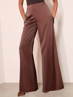 - Super Wide Leg Satin Trousers*Friends Like These Online
