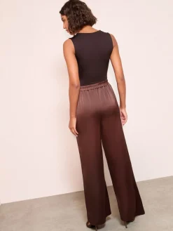 - Super Wide Leg Satin Trousers*Friends Like These Online