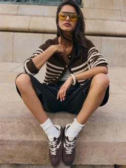 - Contrast Stripe Cardigan*Friends Like These Sale