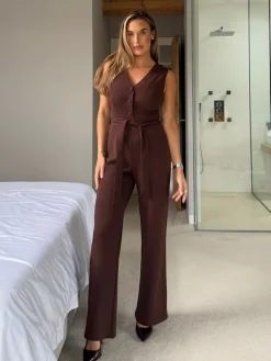 - Trisha Tailored Waistcoat Jumpsuit*Girl In Mind Sale