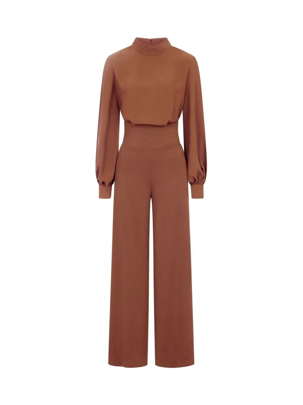 - HotSquash jumpsuit met wijde pijpen en blousonmouwen*Hot Squash Clearance