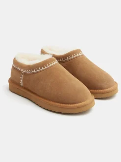 - Padded Collar Shearling Snug Slippers*Hush Outlet