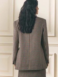 - Heritage Dogtooth Check Blazer with Wool*Laura Ashley Online