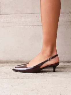 - Elvira slingback pumps met kleine hak*Linzi Hot