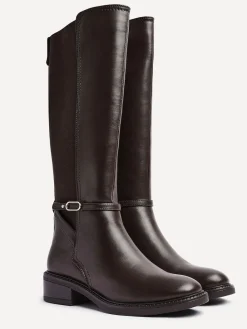 - Power High Leg Boots With Stretch Side Panel and Buckle Detail*Linzi Hot