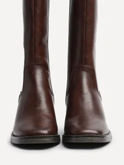 - Reason Block Heel High Leg Boots With Back Stretch Panel*Linzi Hot