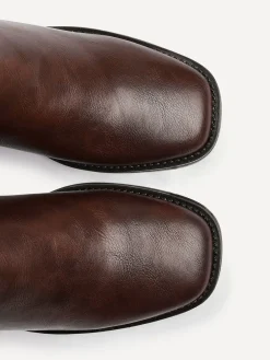 - Reason Block Heel High Leg Boots With Back Stretch Panel*Linzi Hot