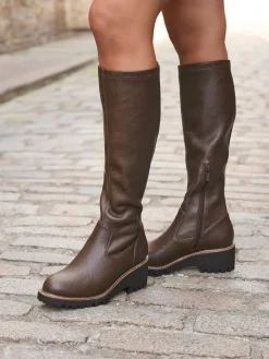 - Resist Stretch High Leg Wedge Boots*Linzi Discount