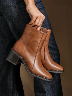 - Wander Block Heel Ankle Boots*Linzi Discount