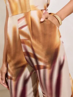 - Palm Printed Jumpsuit*Lipsy Clearance