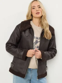 - Taped Seam Aviator Jacket*Long Tall Sally New