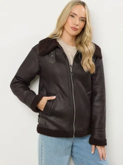 - Taped Seam Aviator Jacket*Long Tall Sally New