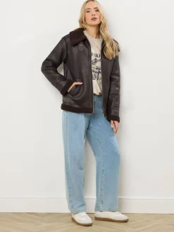 - Taped Seam Aviator Jacket*Long Tall Sally New