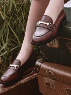 - Elarra Flat Loafers With Snaffle Trim*Moda in Pelle Discount