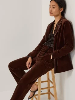 - Mila Single Breasted Velvet Blazer*Monsoon Clearance