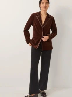 - Mila Single Breasted Velvet Blazer*Monsoon Clearance