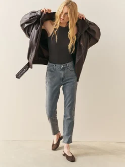 - Faux Leather Funnel Collared Biker Jacket*Nothing Ordinary