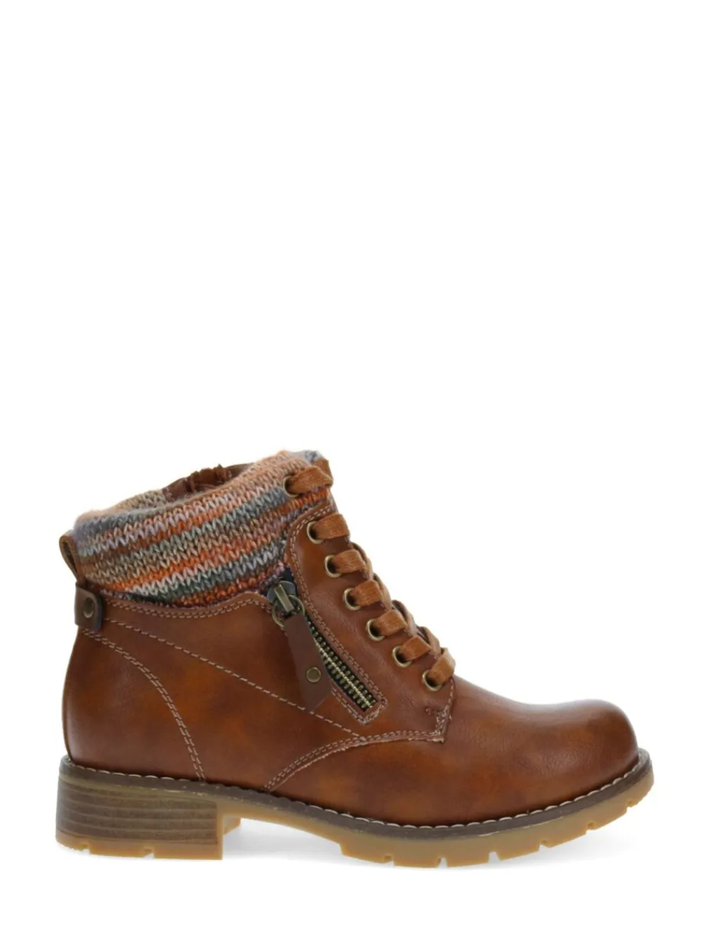 - Gebreide enkellaarzen met boord*Pavers New