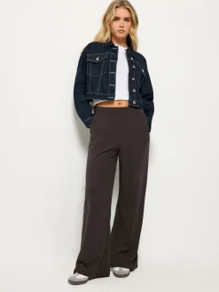 - - Broek van scubacrêpestof met wijde pijpen*PixieGirl Petite Clearance