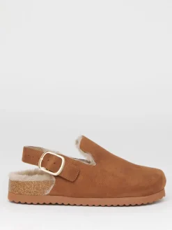 - Fluffy Mules With Back Strap*Simply Be Hot