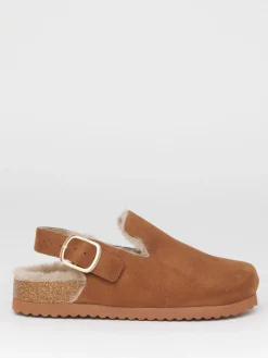 - Fluffy Mules With Back Strap*Simply Be Outlet