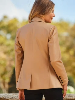 - blazer van imitatieleer*Sosandar Discount