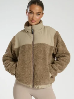 - borg gevoerd jack met rits*South Beach Sale