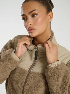 - borg gevoerd jack met rits*South Beach Sale