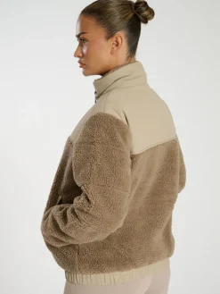 - borg gevoerd jack met rits*South Beach Sale