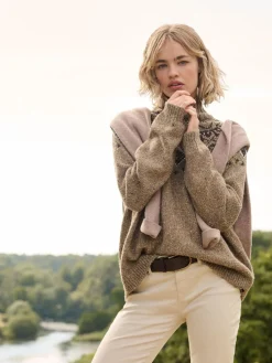 - Fairisle Pattern High Neck Jumper*Superdry Sale