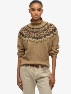 - Fairisle Pattern High Neck Jumper*Superdry Sale