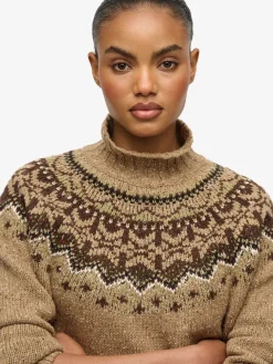 - Fairisle Pattern High Neck Jumper*Superdry Sale
