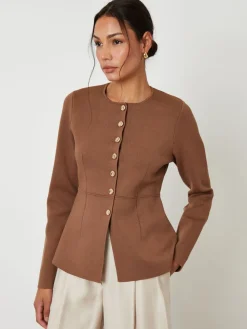 - Cinched Knitted Button Up Cardigan*Threadbare Hot