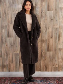 - lange jas met borg*Threadbare Online