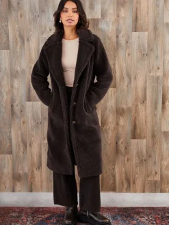 - lange jas met borg*Threadbare Online