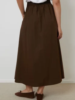 Bruin - Midi rok met zakken*Threadbare Clearance