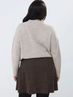 - Check Mini Skirt*Yours Curve