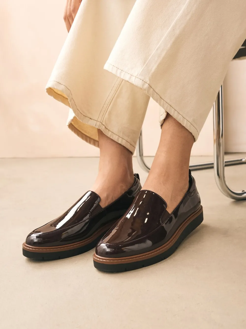 - Forever Comfort® Slip On Clean Chunky Sole Loafers*Next Online