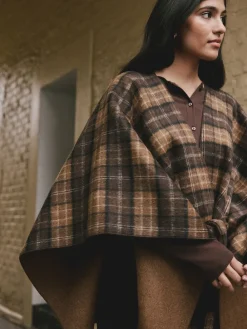 - Wrap Front Cape Poncho*Next