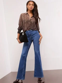 - bedrukt chiffon overhemd*Lipsy Clearance