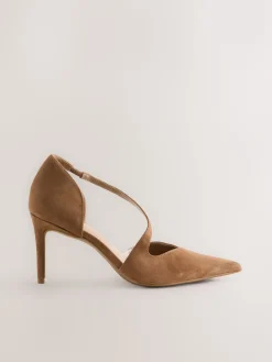 - Premium Leather Asymmetric Court Heels*Next Clearance