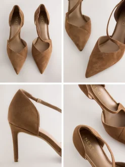 - Premium Leather Asymmetric Court Heels*Next Clearance