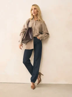 - Premium Leather Asymmetric Court Heels*Next Clearance