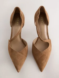 - Premium Leather Asymmetric Court Heels*Next Clearance