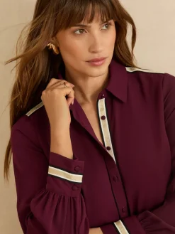 - overhemd met knopen en lange mouwen*Love & Roses Online