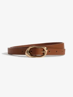 Burgundy, Tan & Cream - Skinny Belts 3 Pack*Lipsy Outlet